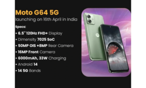 Moto G64 5G Specifications